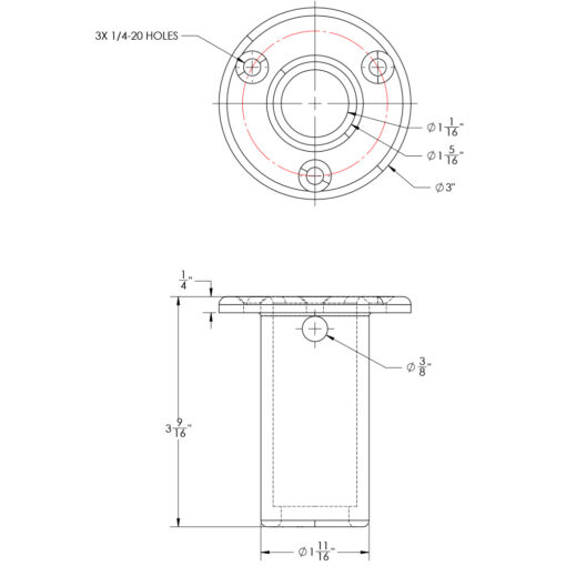 TACO Receiver w/Backing Plate f/Come On Board Handle - Image 2