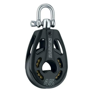 Harken 45mm Aluminum Black Magic Air Block w/Swivel 6 103512XL