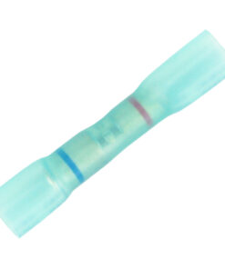 Pacer Step-Down Butt Splices w/Blue Heat Shrink - 22-18 AWG to 16-14 AWG - 100 Pack