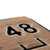 SeaDek 48” Routed Ruler - 6mm - Brushed Texture - Mocha/Black