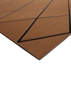 SeaDek 40" x 80" 6mm Two Color Diamond Full Sheet - Brushed Texture - Brown/Black (1016mm x 2032mm x 6mm)