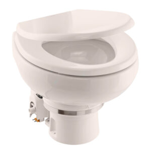 Dometic MasterFlush MF 7120 - Bone - Electric Macerating Toilet w/Orbit Base & Slow Close Seat - Freshwater - 12V 6 105710XL