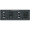 Blue Sea 8097 AC 6 Position Toggle Circuit Breaker Panel - White Switches