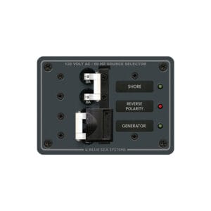 Blue Sea 8032 AC Toggle Source Selector 120V AC - 30AMP - White Switches 7 19051XL