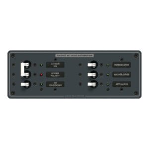 Blue Sea 8099 AC Main +4 Positions Toggle Circuit Breaker Panel (White Switches) 5 20700XL