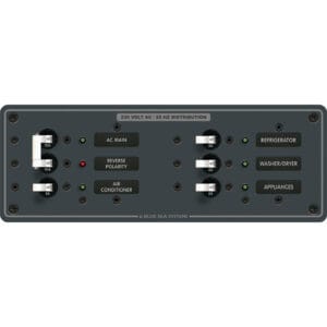 Blue Sea 8199 AC Main + Branch A-Series Toggle Circuit Breaker Panel (230V) - Main + 4 Position 7 20723XL