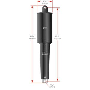 Lenco 102XD Extreme Duty Actuator - 24V - 4-1/4" Stroke - 5/16" Hardware 7 29136XL
