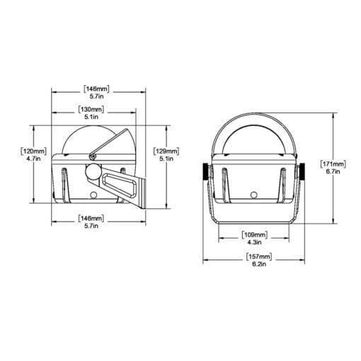 Ritchie HB-740 Helmsman Compass - Bracket Mount - Black - Image 2
