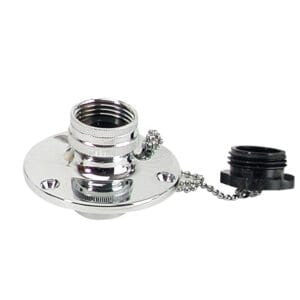 Whitecap C.P. Brass Inlet 2-3/4" Base 1-1/2" Depth 7 36434XL