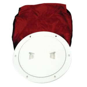 Beckson 6" Stow-Away Deck Plate - White w/12" Bag 6 46444XL