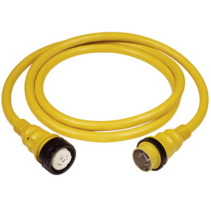 Marinco 50A 125V Shore Power Cable - 25' - Yellow 7 49347XL