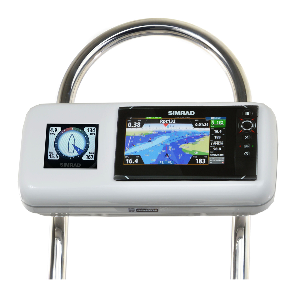 NavPod GP2516 SystemPod Pre-Cut f/Simrad NSS7 evo2 or B&G Zeus² 7 & 1 Instrument f/12" Wide Guard 6 53990XL