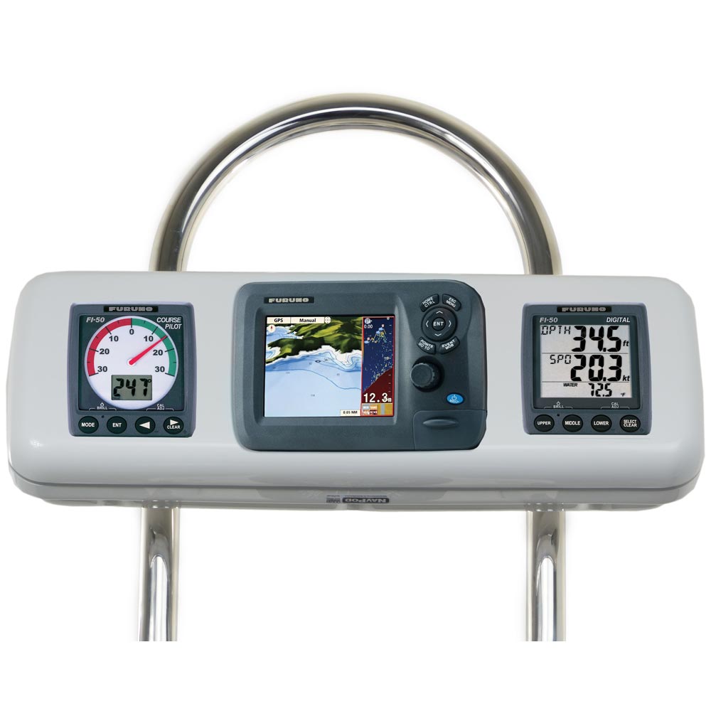 NavPod GP2607 SystemPod Pre-Cut f/Furuno GP1670/GP1670F 5.7" & 2 Instruments f/12" Wide Guard 6 54003XL