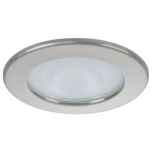 Quick Kai XP Downlight LED - 4W, IP66, Spring Mounted - Round Satin Bezel, Round Warm White Light 6 55702XL