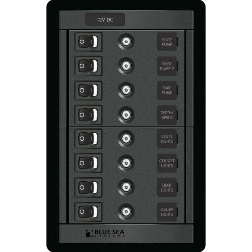 Blue Sea 1457 8 Position Switch CLB Vertical