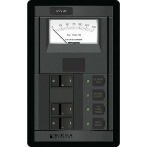 Blue Sea 1206 120V AC Main + 2 Positions w/AC Voltmeter 7 57235XL