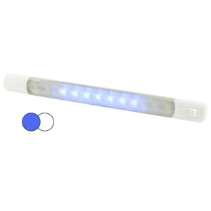 Hella Marine Surface Strip Light w/Switch - White/Blue LEDs - 12V 6 65450XL