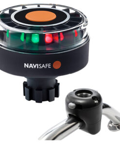 Navisafe Navilight Tricolor 2NM w/Navibolt Base & Rail Mount - Black