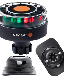 Navisafe Navilight Tricolor 2NM w/Navibolt Base & RIB Mount - Black