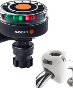 Navisafe Navilight 2NM Tricolor w/Navimount Base & Rail Mount - White