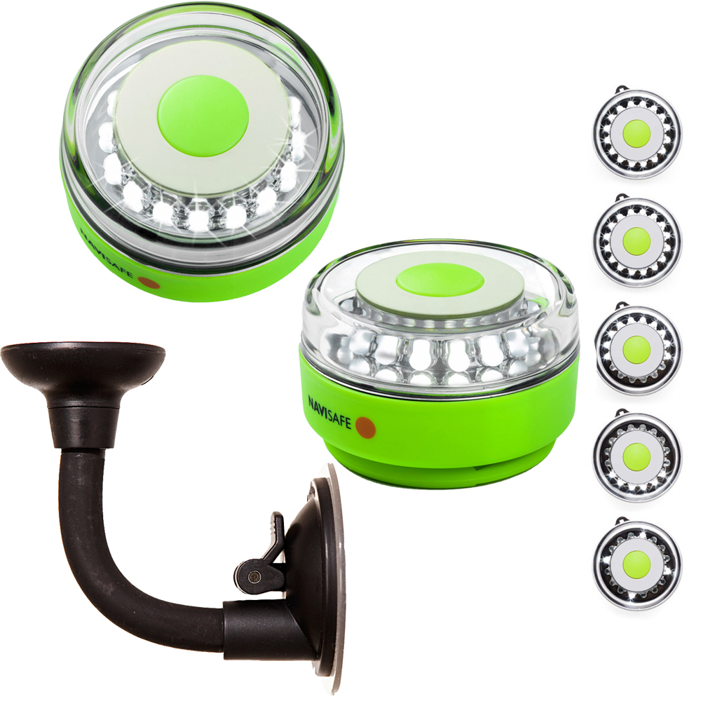 Navisafe Portable Navilight 360° 2NM Rescue - Glow In The Dark - Green w/Bendable Suction Cup Mount 7 68206XL