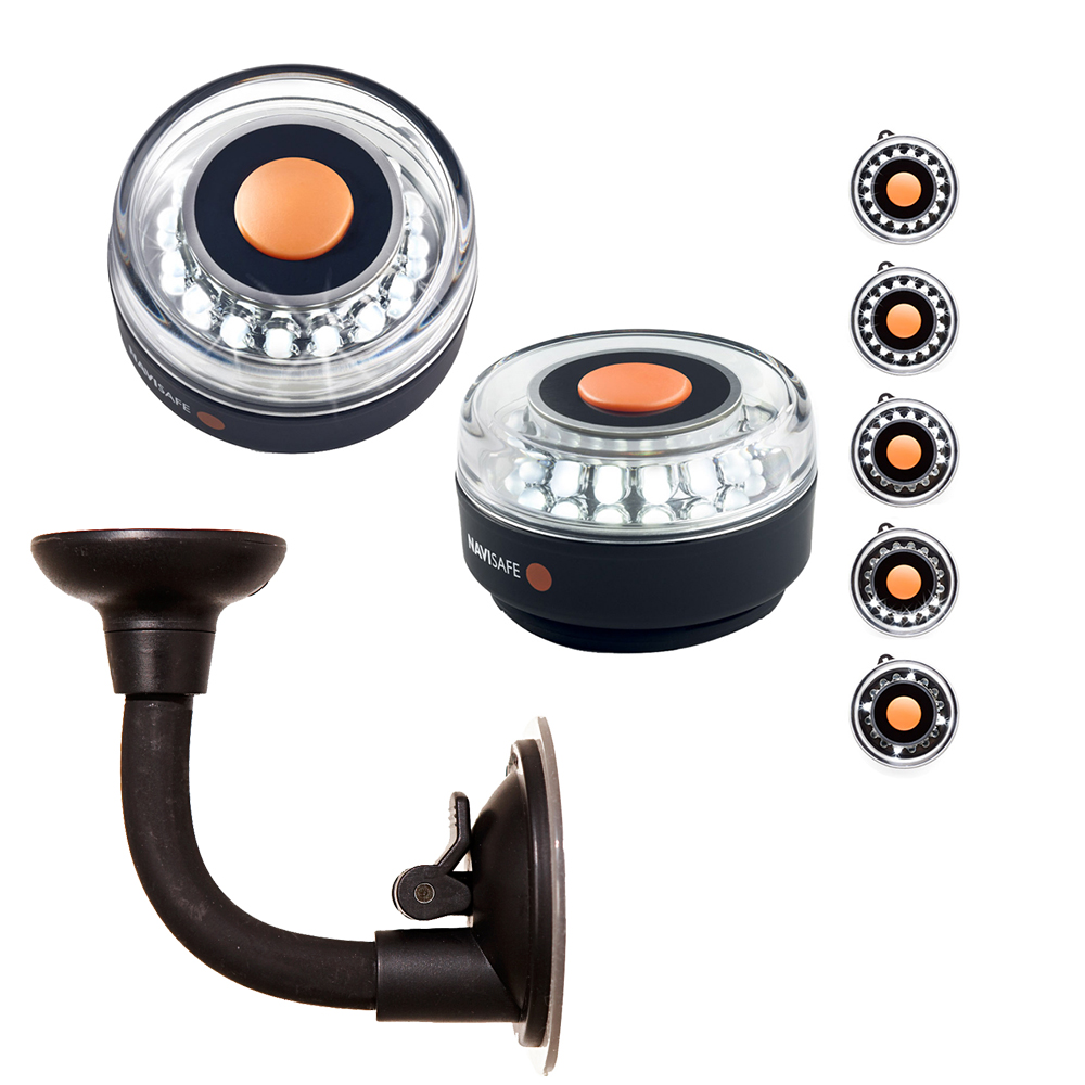 Navisafe Portable Navilight 360° 2NM - White w/Bendable Suction Cup Mount 6 68210XL