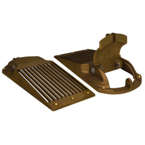 GROCO Bronze Slotted Hull Scoop Strainer w/Access Door f/Up to 2" Thru Hull 6 72827XL