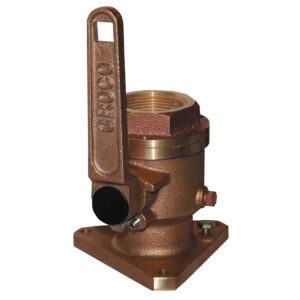 GROCO 1-1/4" Bronze Flanged Full Flow Seacock 6 72843XL