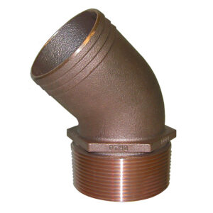 GROCO 3" NPT Bronze 45 Degree Pipe to 3" Hose 6 75267XL