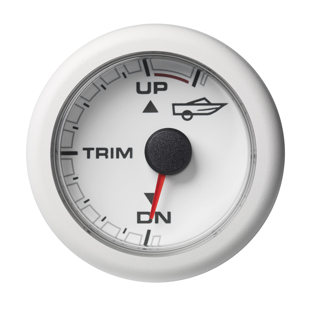 Veratron 52MM (2-1/16") OceanLink Engine Trim - Up/Down - White Dial & Bezel 6 76345XL