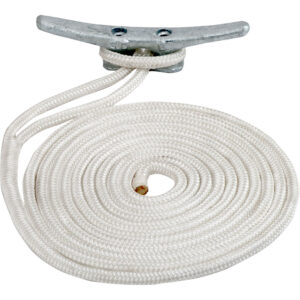 Sea-Dog Double Braided Nylon Dock Line - 5/8" x 30' - White 7 77341XL