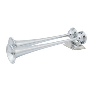 Marinco 24V Chrome Plated Dual Trumpet Air Horn 8 79173XL