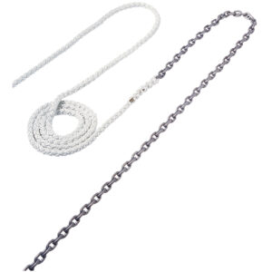 Maxwell Anchor Rode 15' 1/4" Chain to 300' 1/2" Nylon Brait 6 79558XL