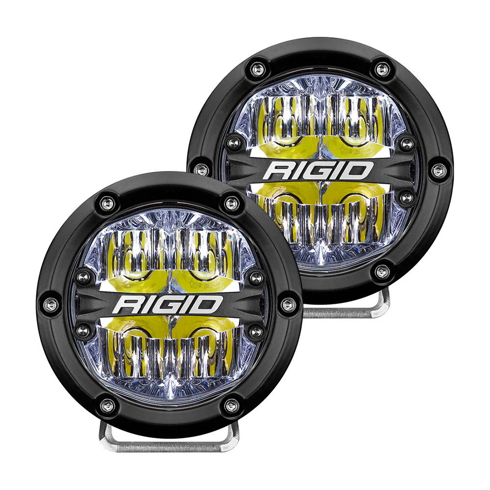 RIGID Industries 360-Series 4" LED Off-Road Fog Light Drive Beam w/White Backlight - Black Housing 6 80284XL