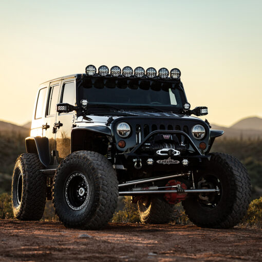 RIGID Industries 360-Series 6" LED Off-Road Fog Light Spot Beam w/Red Backlight - Black Housing - Image 2