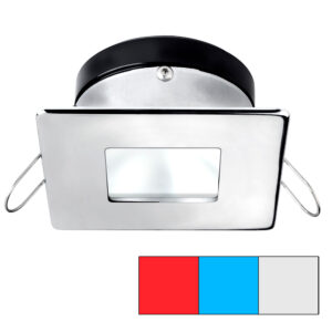 i2Systems Apeiron A1120 Spring Mount Light - Square/Square - Red, Cool White & Blue - Polished Chrome 6 81406XL