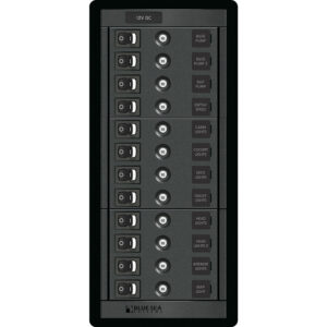 Blue Sea 1461 12 Position Circuit Breaker Panel - 12V - 120A 7 82154XL