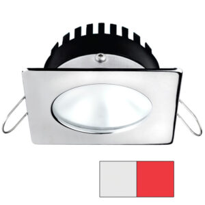 i2Systems Apeiron A506 6W Spring Mount Light - Square/Round - Cool White & Red - Polished Chrome Finish 6 82171XL