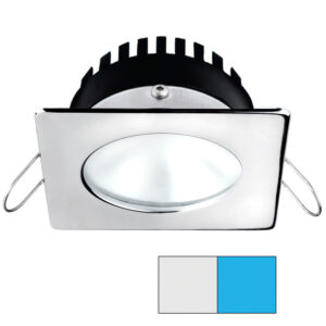 i2Systems Apeiron A506 6W Spring Mount Light - Square/Round - Cool White & Blue - Polished Chrome Finish 6 82172XL