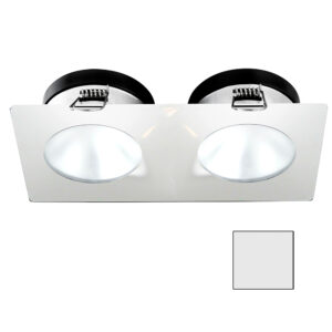 i2Systems Apeiron A1110Z - 4.5W Spring Mount Light - Double Round - Cool White - White Finish 6 82303XL