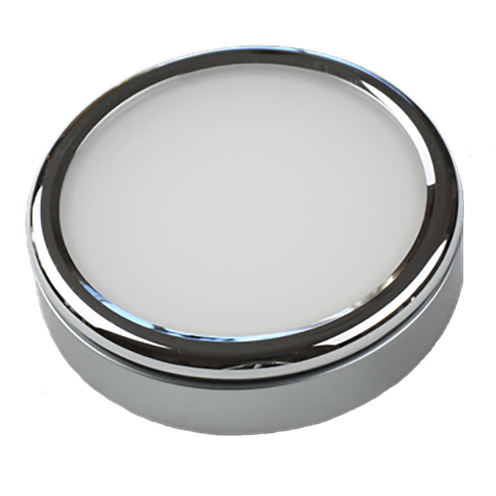 Lunasea Polished Puck Surface Mount Light - Warm White - 12/24VDC 6 82913XL