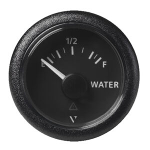 Veratron 52MM (2-1/16") ViewLine Fresh Water Resistive - Empty/Full - 3 to180 OHM - Black Dial & Round Bezel 6 83100XL