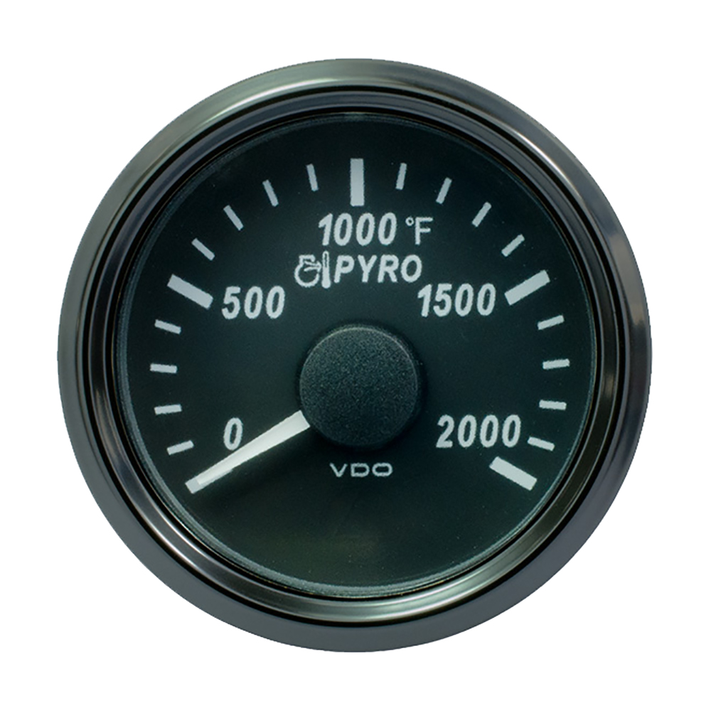 VDO SingleViu 52mm (2-1/16") Exhaust Gas Temp. Gauge - 2000°F 7 86112XL