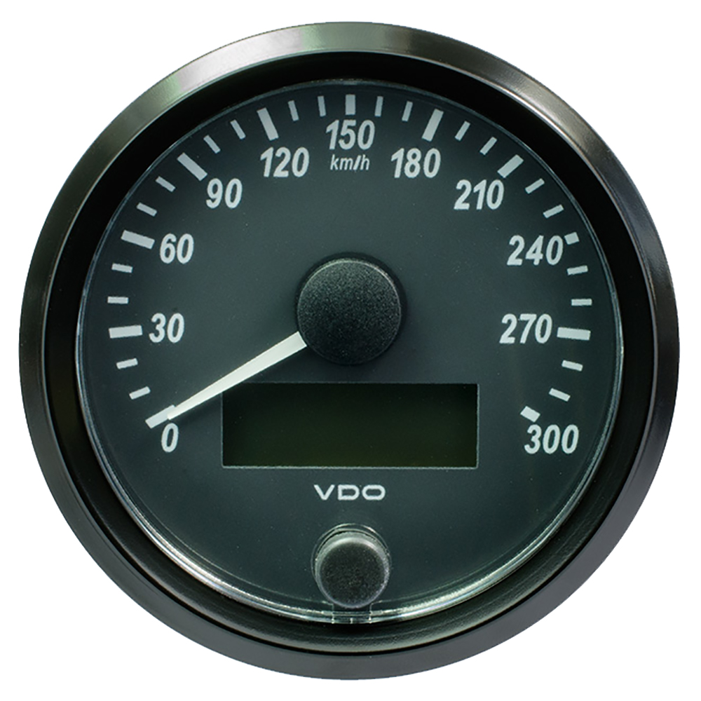 VDO SingleViu 80mm (3-1/8") Speedometer - 300 KM/H 6 86130XL