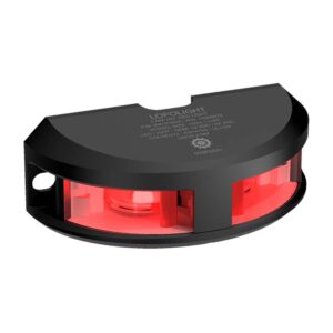 Lopolight Series 200-016 - Navigation Light - 2NM - Vertical Mount - Red - Black Housing 6 89119XL