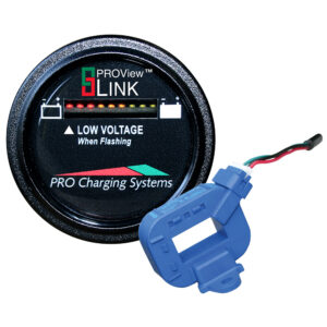 Dual Pro Lithium Battery Gauge - Single - Round Display 6 89176XL