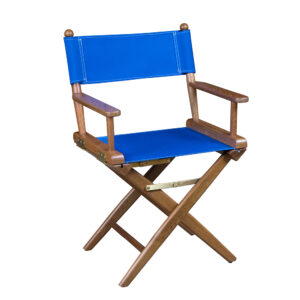 Whitecap Director's Chair w/Blue Seat Covers - Teak 6 89205XL