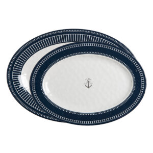 Marine Business Melamine Oval Serving Platters Set - SAILOR SOUL - Set of 2 6 89642XL