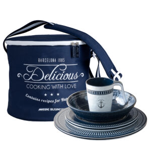 Marine Business Melamine Tableware & Basket - SAILOR SOUL - Set of 16 7 89650XL