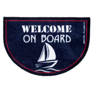 Marine Business Non-Slip WELCOME ON BOARD Half-Moon-Shaped Mat - REGATA 6 89750XL